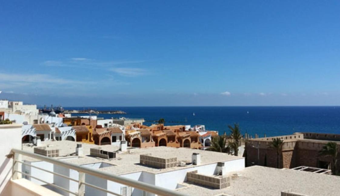 Atico En Primera Linea De Playa Faro Appartement Garrucha Buitenkant foto